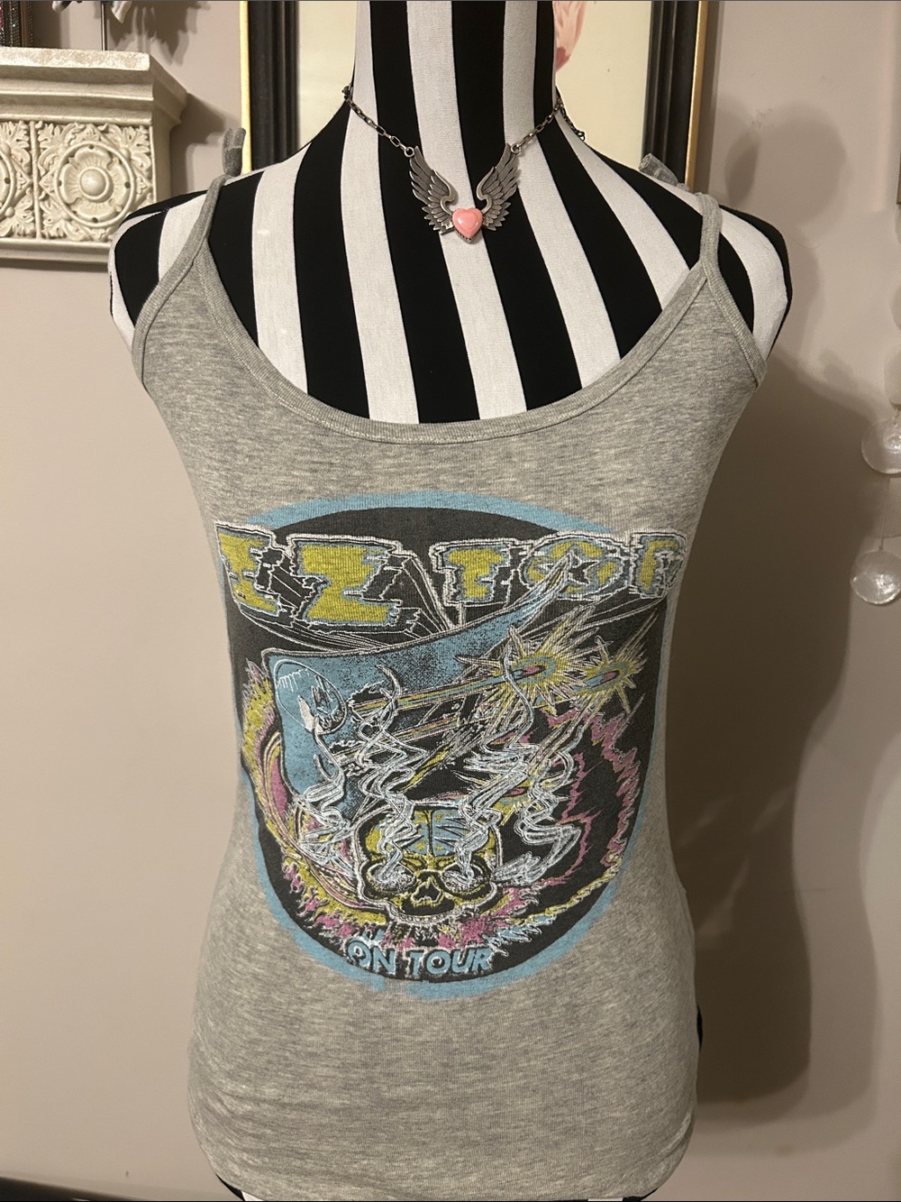 Rare Vintage ZZ Top limited Edition Trunk Ltd Gray Tank